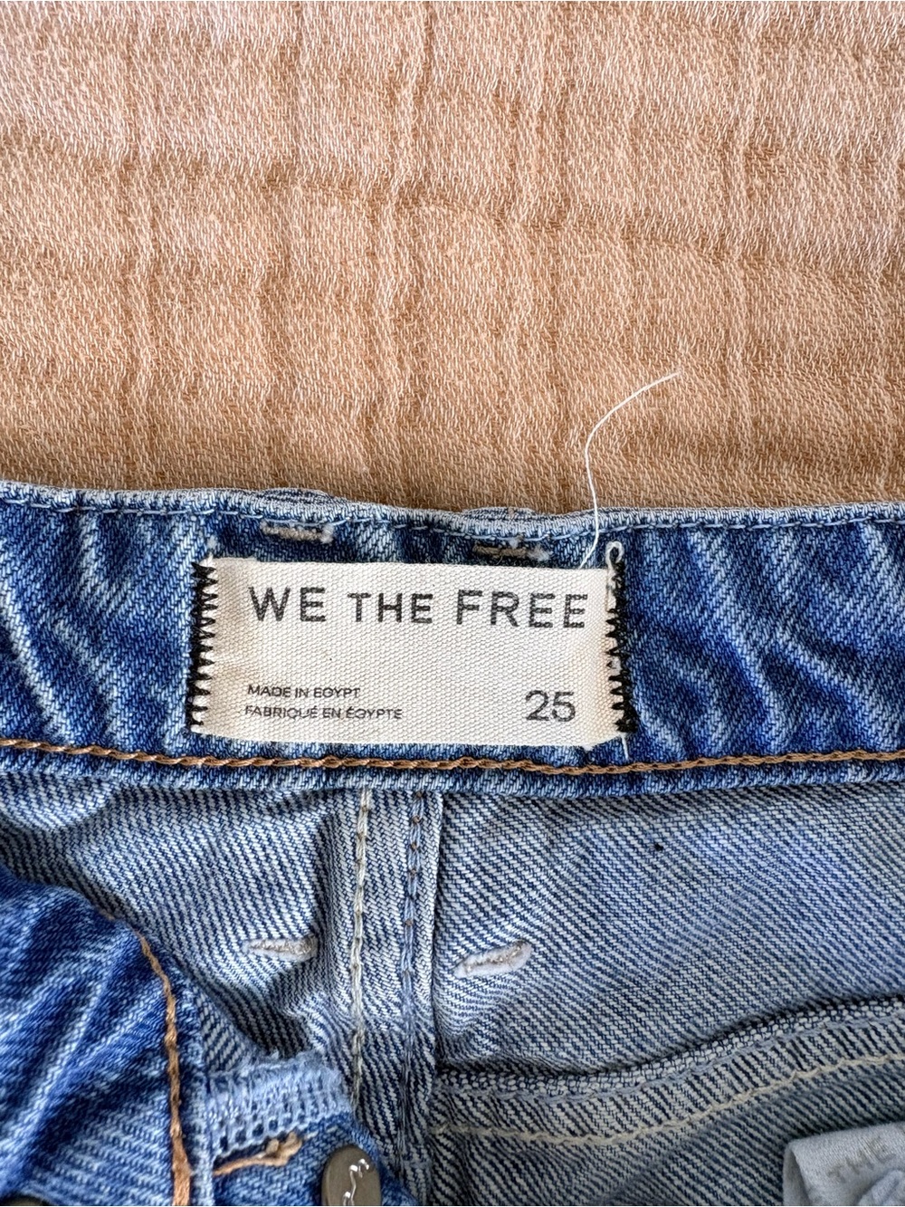 We The Free Medium Blue Denim Jean Shorts
